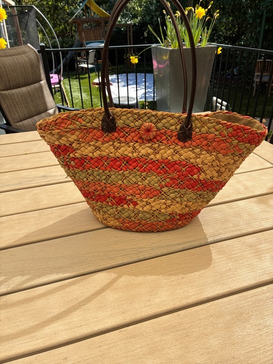 Beautify Beautique Handbags - Beautify Beautique Vibrant Woven Tote Bag